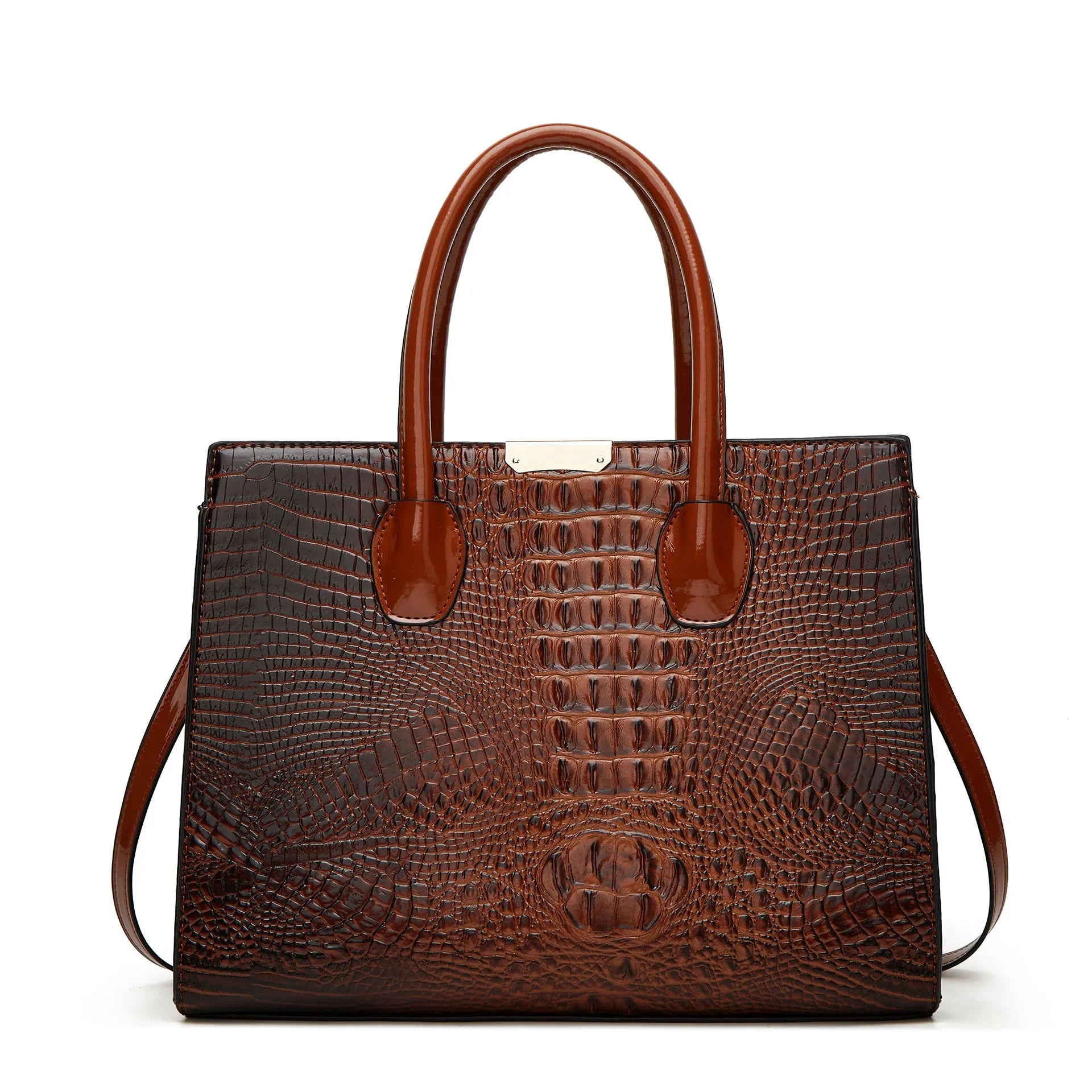 Crocodile Pattern Shoulder Crossbody Bag