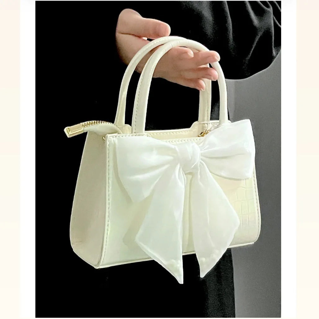 Clutch Purse Bowknot Square Shoulder Messenger Bag