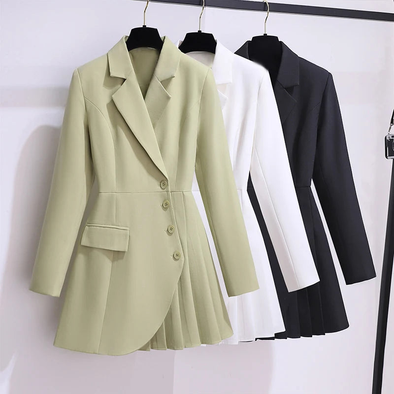 High-end Suit French Fashion High Quality Blazer New Non-ironing Anti-Wrinkle Suit Tunics