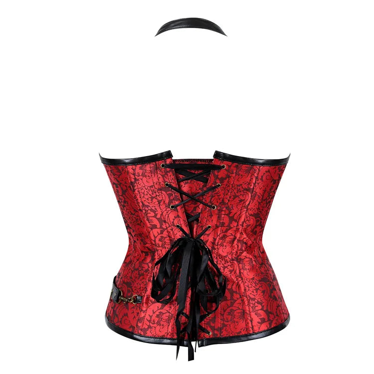 Medieval Viking Pirate Steampunk Leather Corset