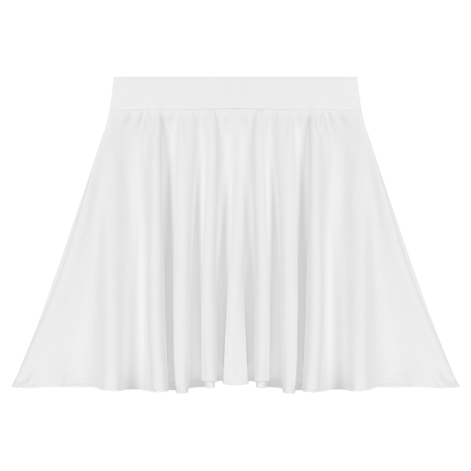 Elastic Waistband Flared Ruffles Skirts