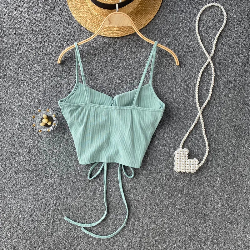 Spaghetti strap tank top