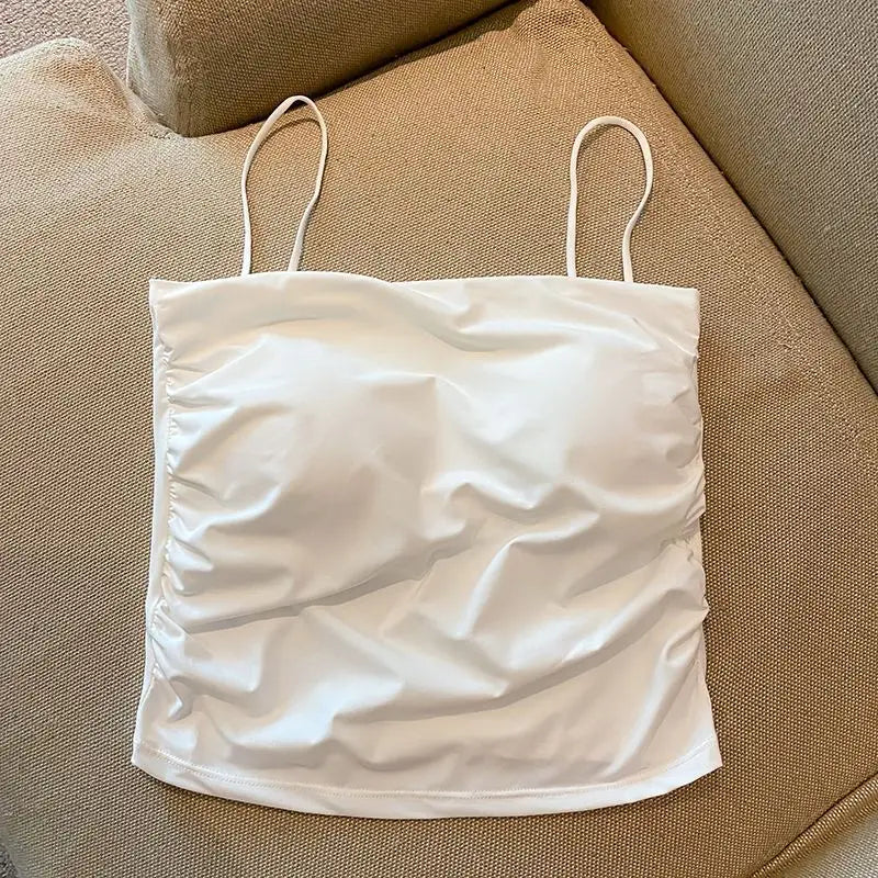 Chest Pad Anti-light Bottoming Beautiful Back Underwear Short Top