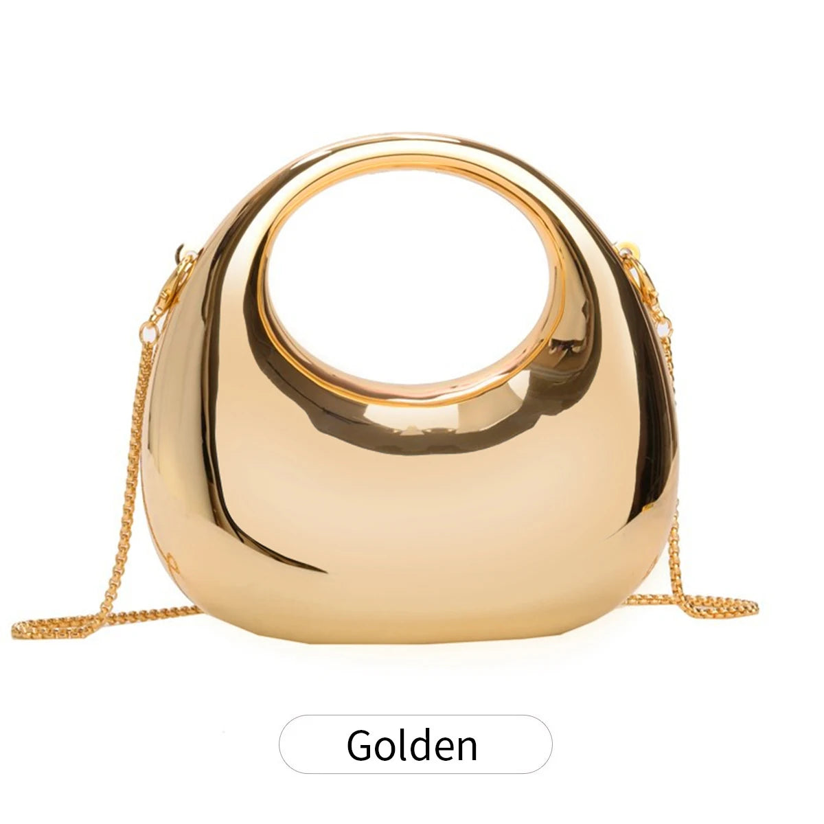 Mini gold evening Metallic handbag