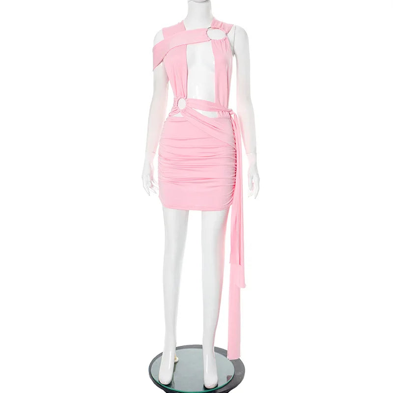 Sleeveless Backless Lace Up Slim Overalls Rompers Jumpsuit