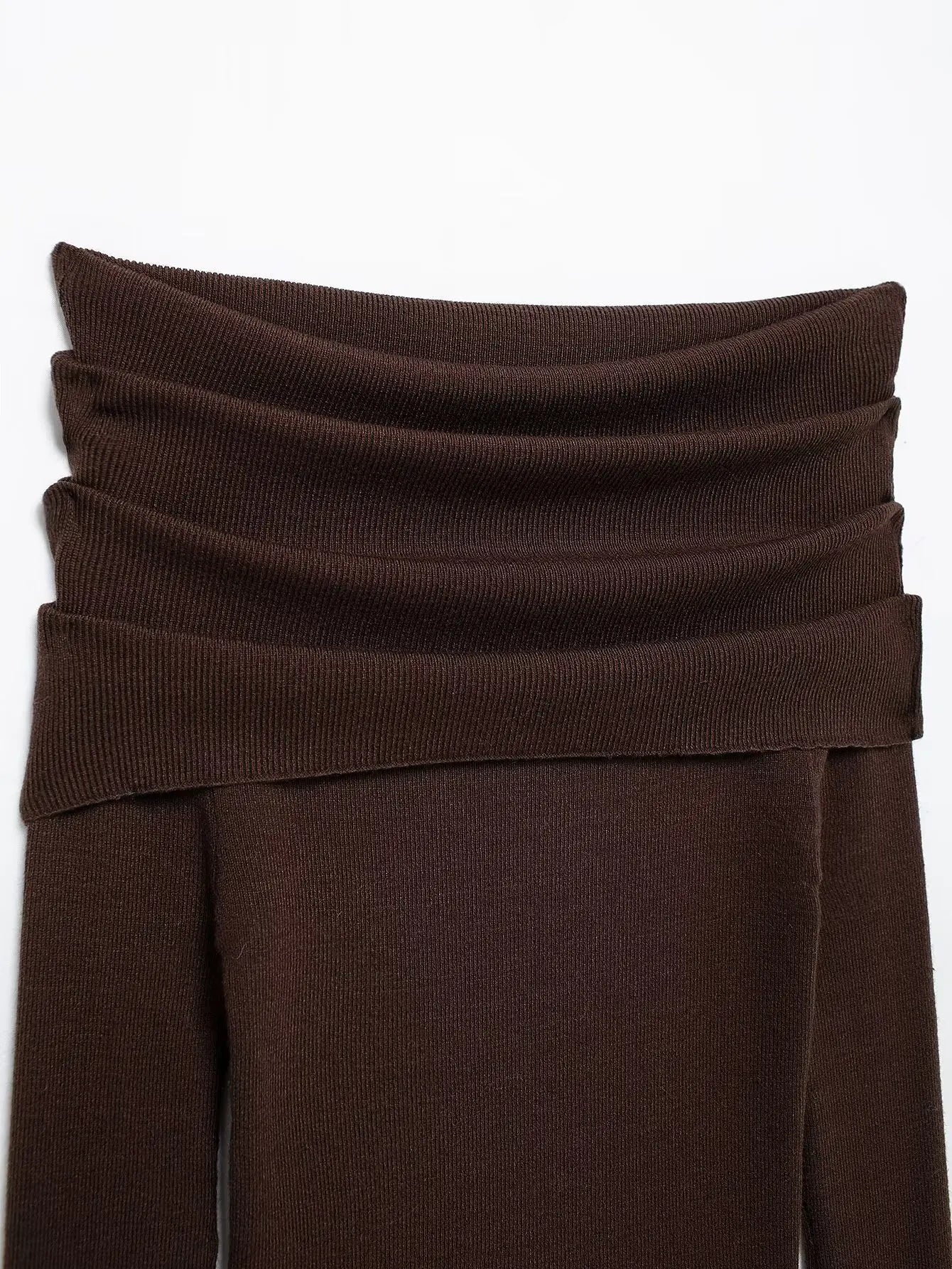 Off Shoulder Long Sleeves Chic Knit Sweaters