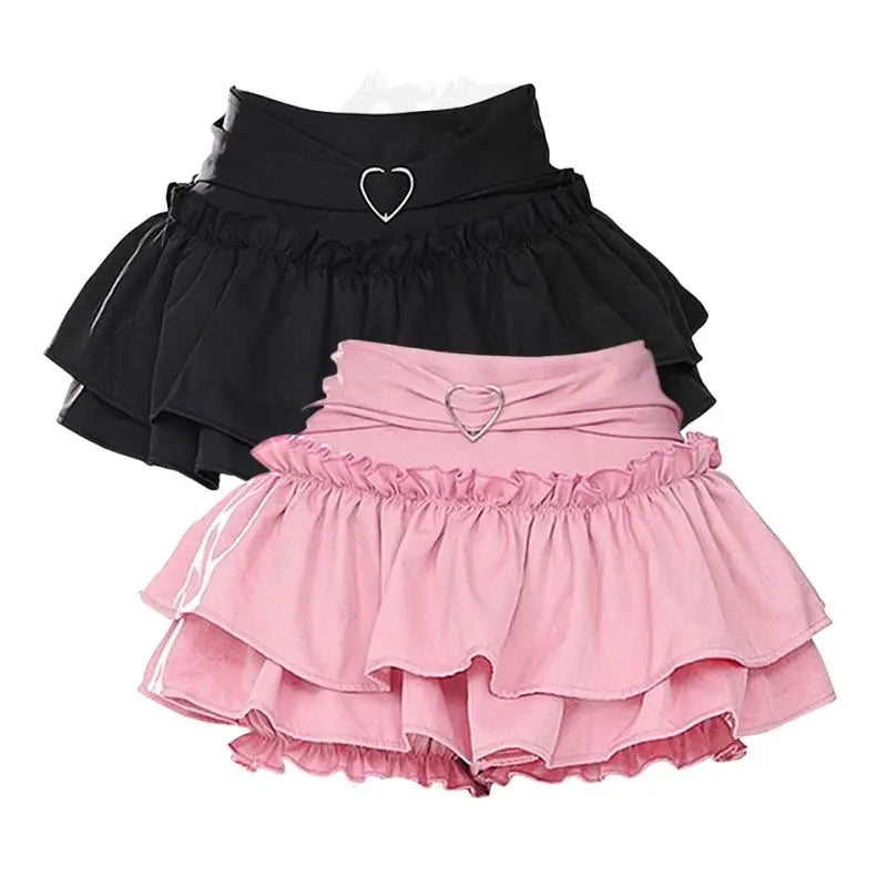 Y2k High Waist Korean Style Safety Short Skirt