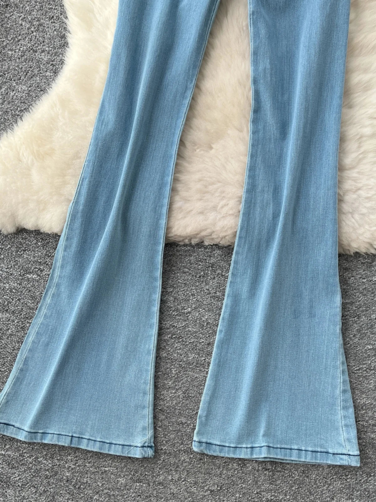 High Waist Denim Overall Jumpsuit