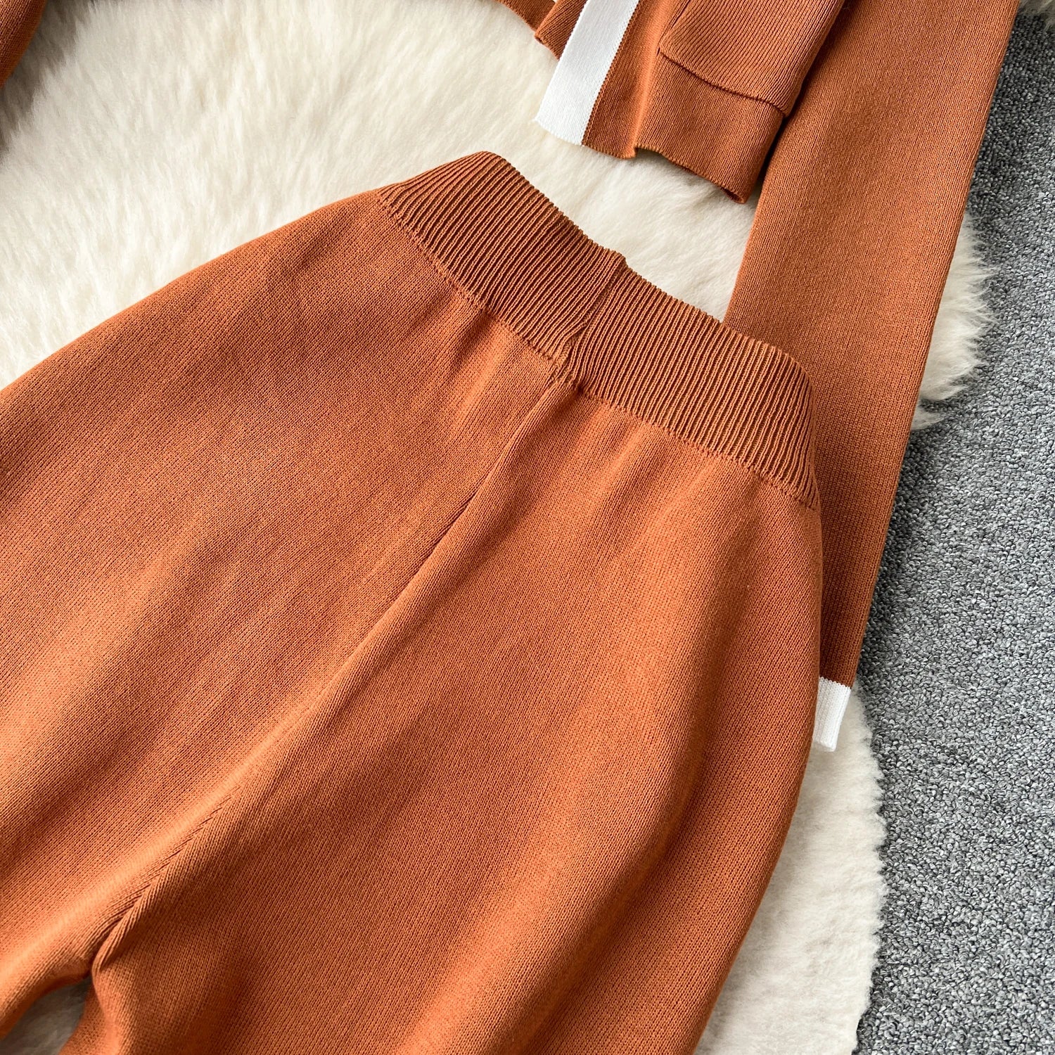 Three Pieces Sets Tank Top+Long Sleeves Short Cardigan+Elastic Long Pants Set