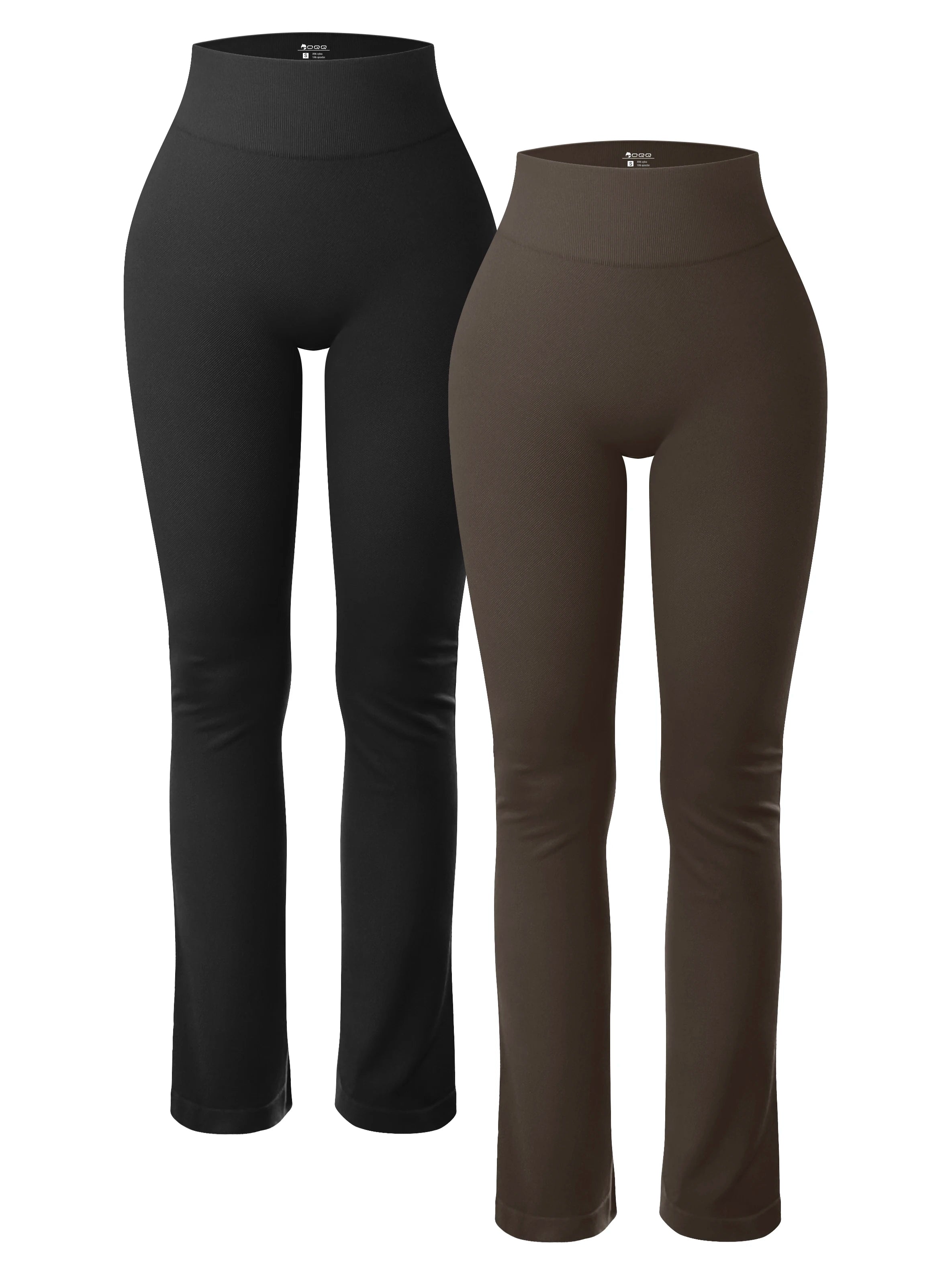 Solid Seamless Knit Yoga Flared Slim Casual Sports Leggings