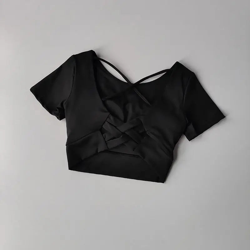 Sporty T-shirts Short Sleeve Crop Tops