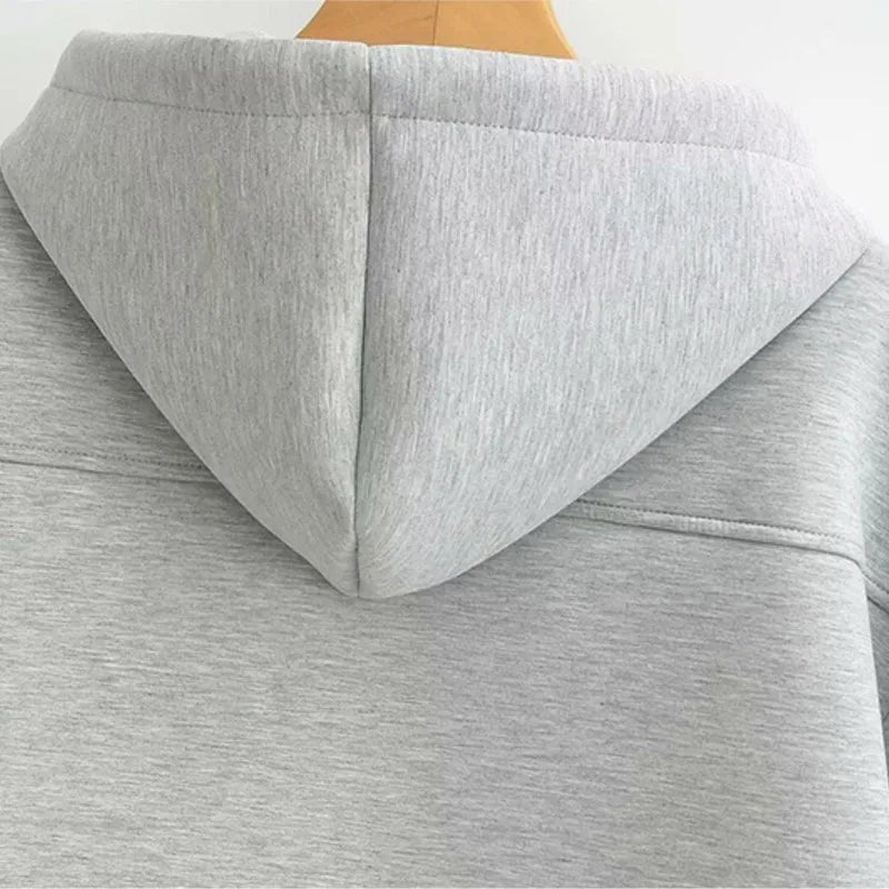 Long Sleeve Hooded Zipper Jacket