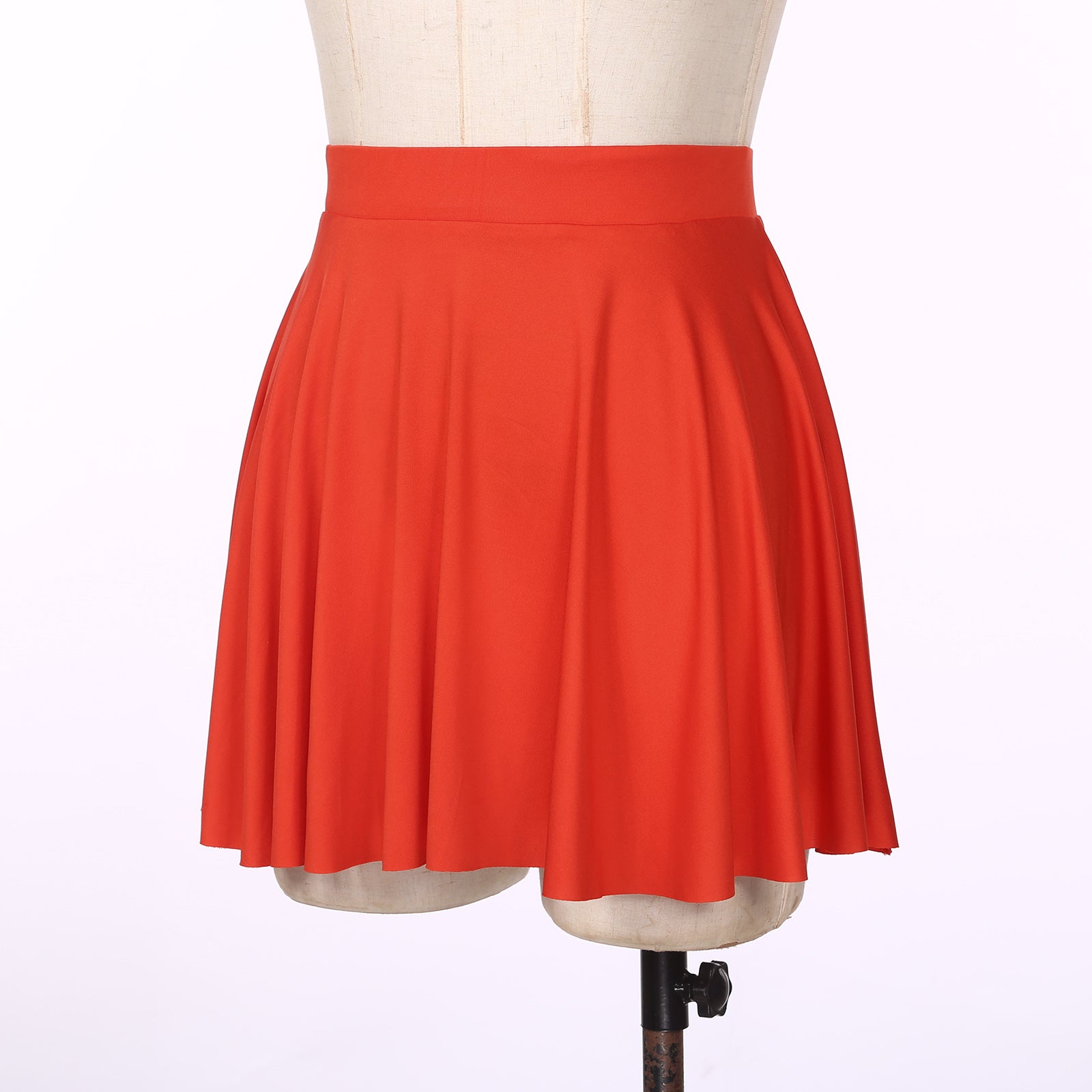 Elastic Waistband Flared Ruffles Skirts