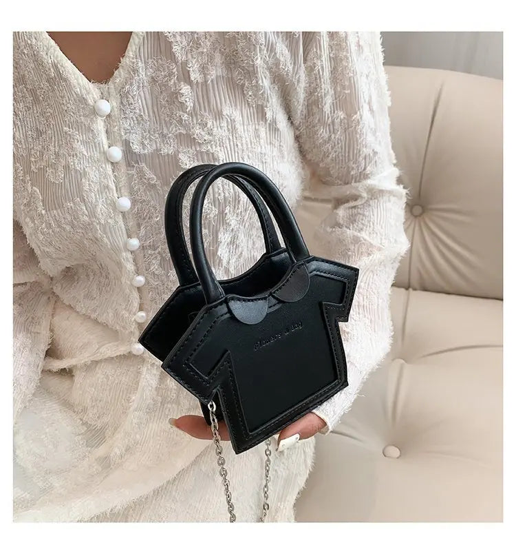 Mini T-shirt Style Chain Crossbody Handbag Portable Bag