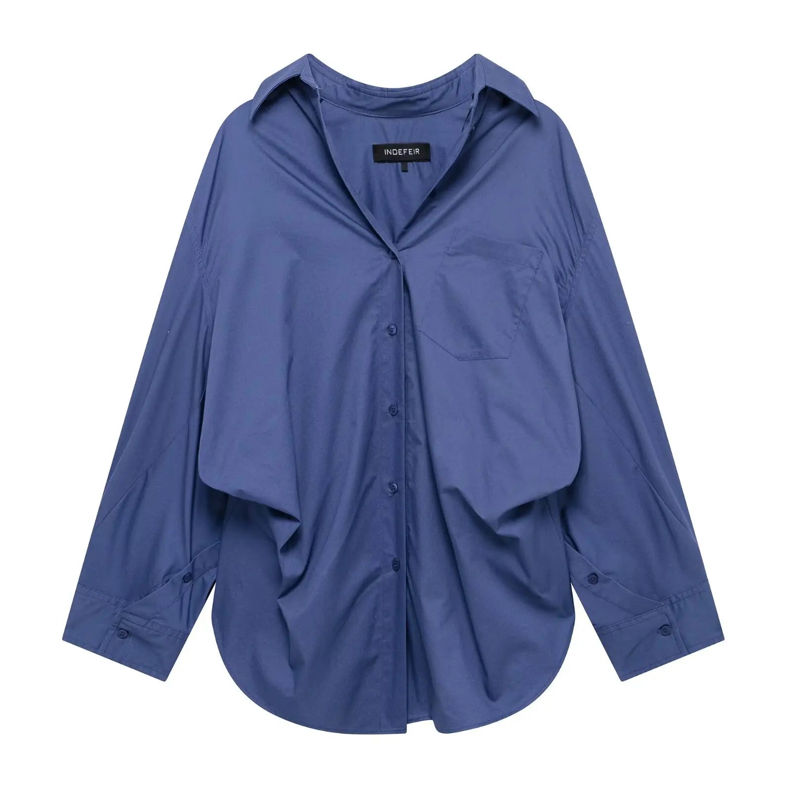 Striped Bat-Sleeve Shirts Casual Shirts
