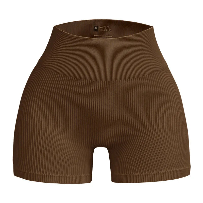 High-waisted Tight-fitting Shorts