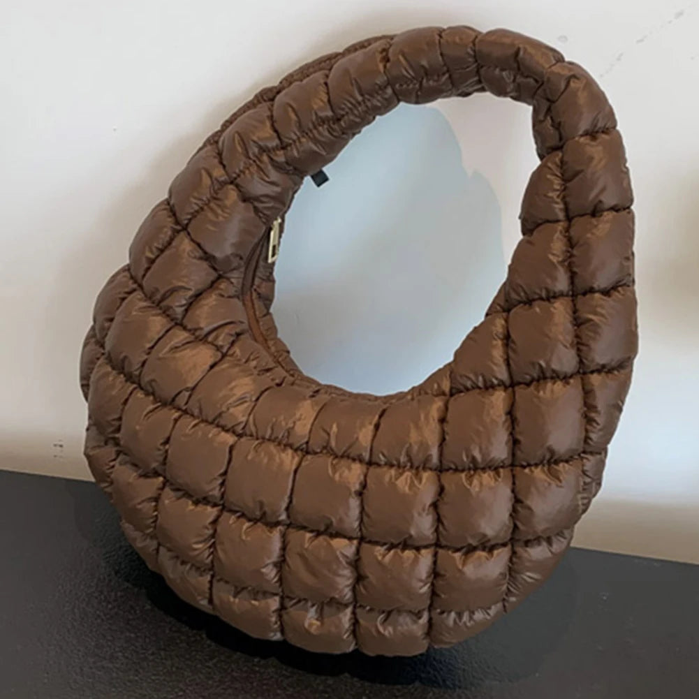 Padded Hobo Versatile Soft Quilted Tote Handbag
