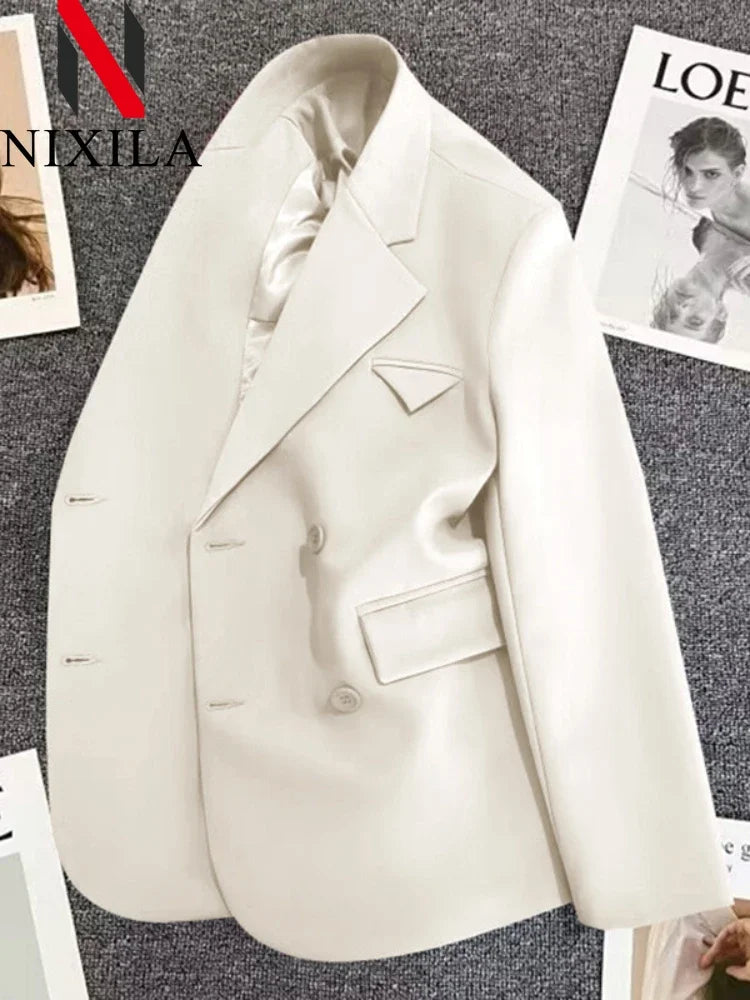 Chic Elegant Office Lady Loose Blazer Jacket