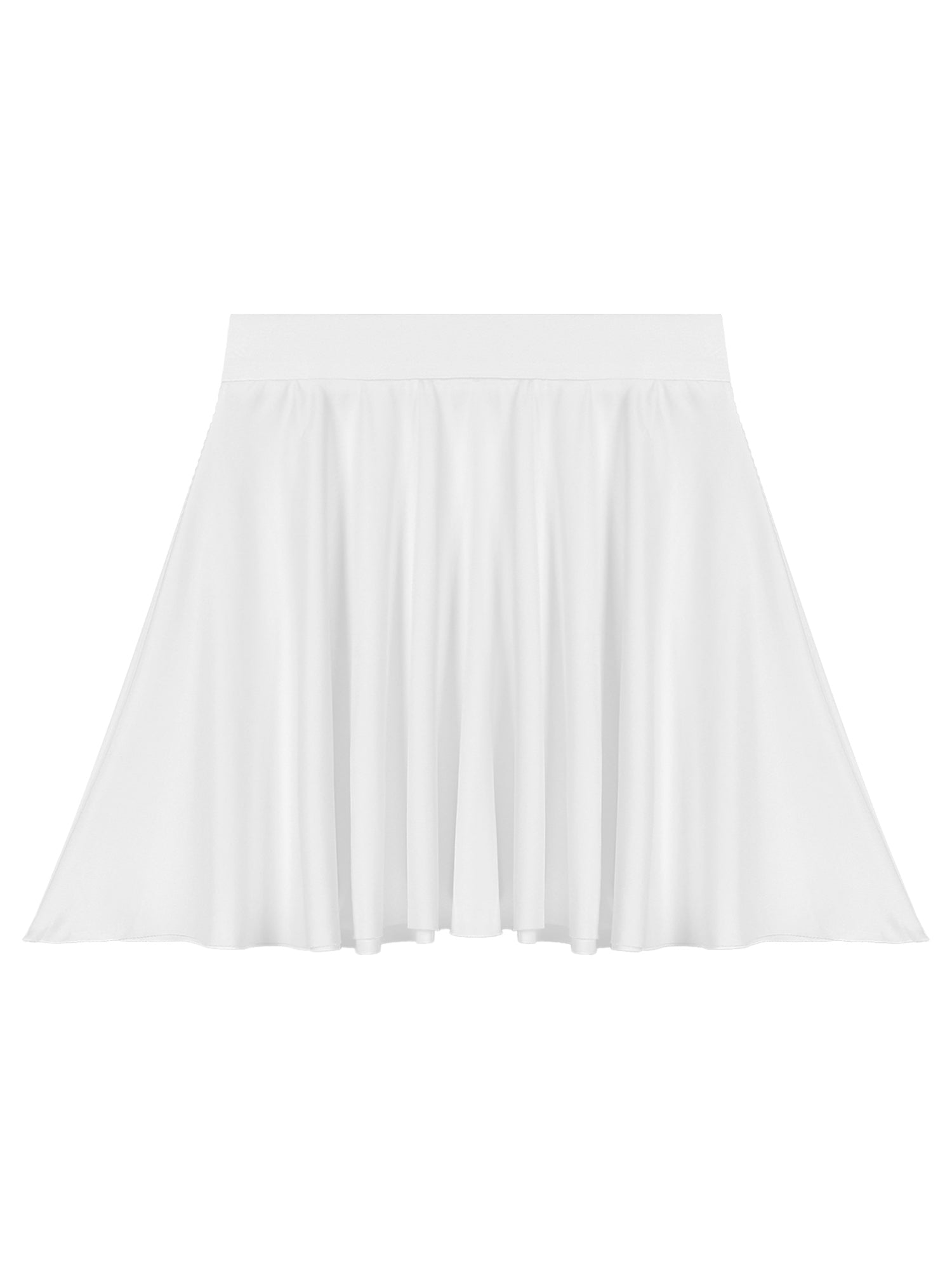 Elastic Waistband Flared Ruffles Skirts