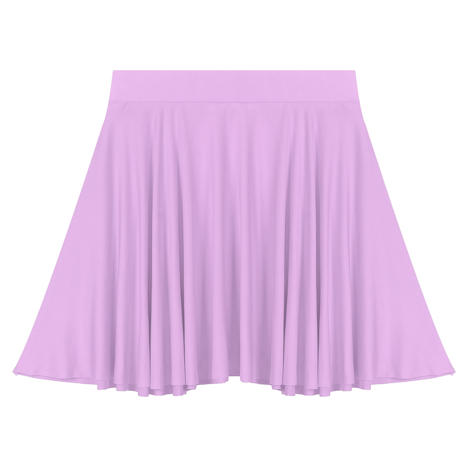 Elastic Waistband Flared Ruffles Skirts