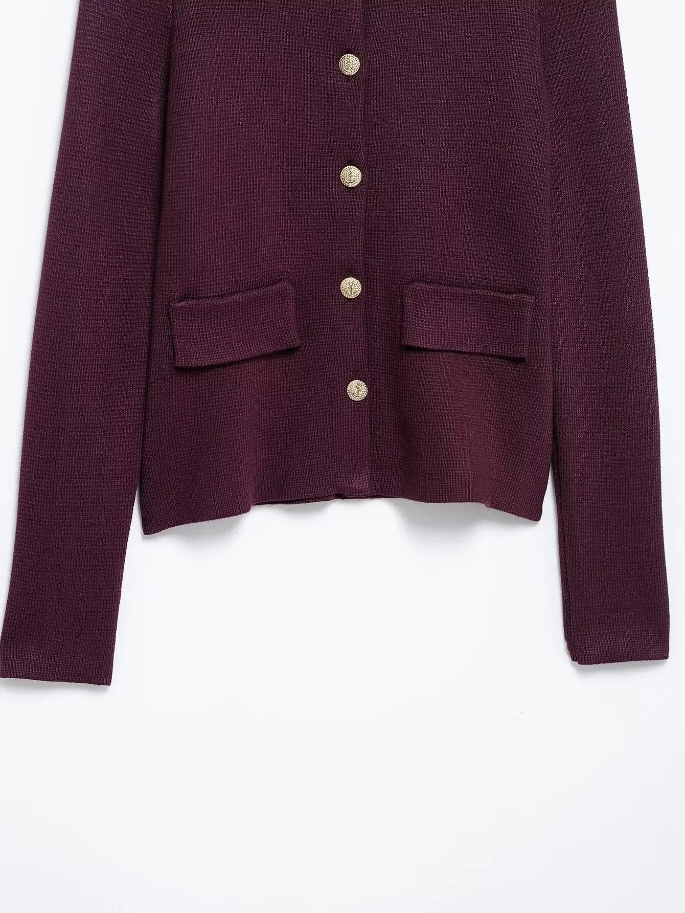 Minimalist Knitted Jacket And Skirt Set