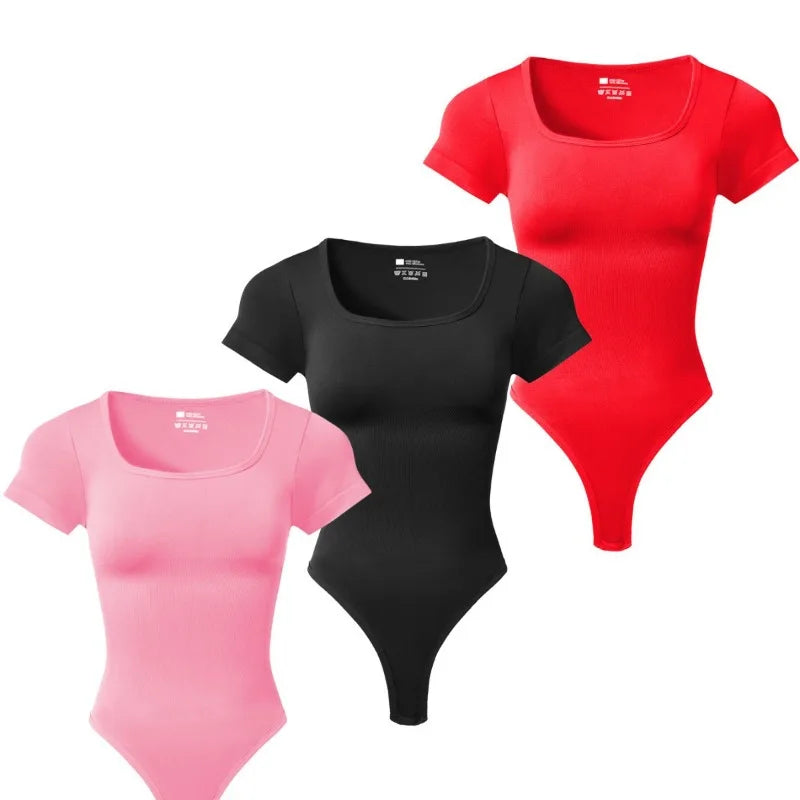 Seamless Square Neck T-shirt Bodysuit