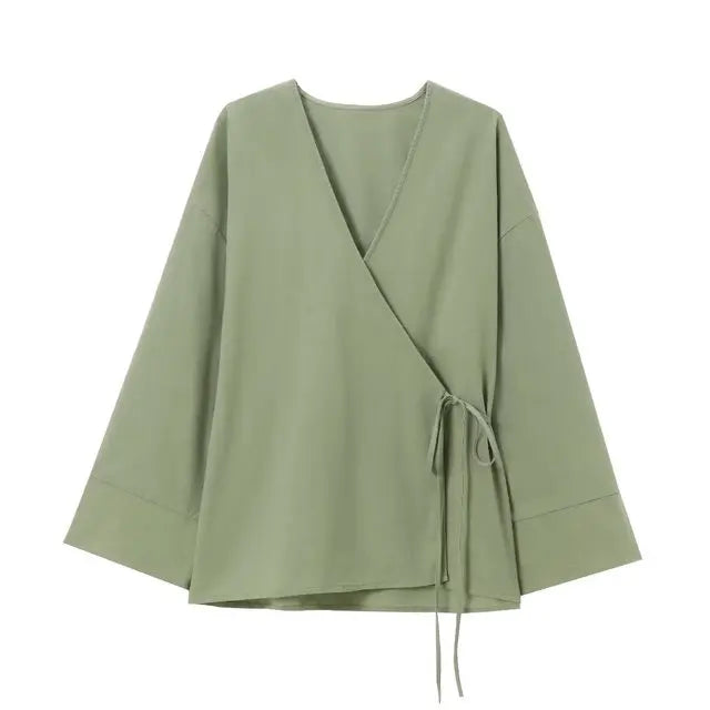Loose Kimono Shirt  and Casual Trouser