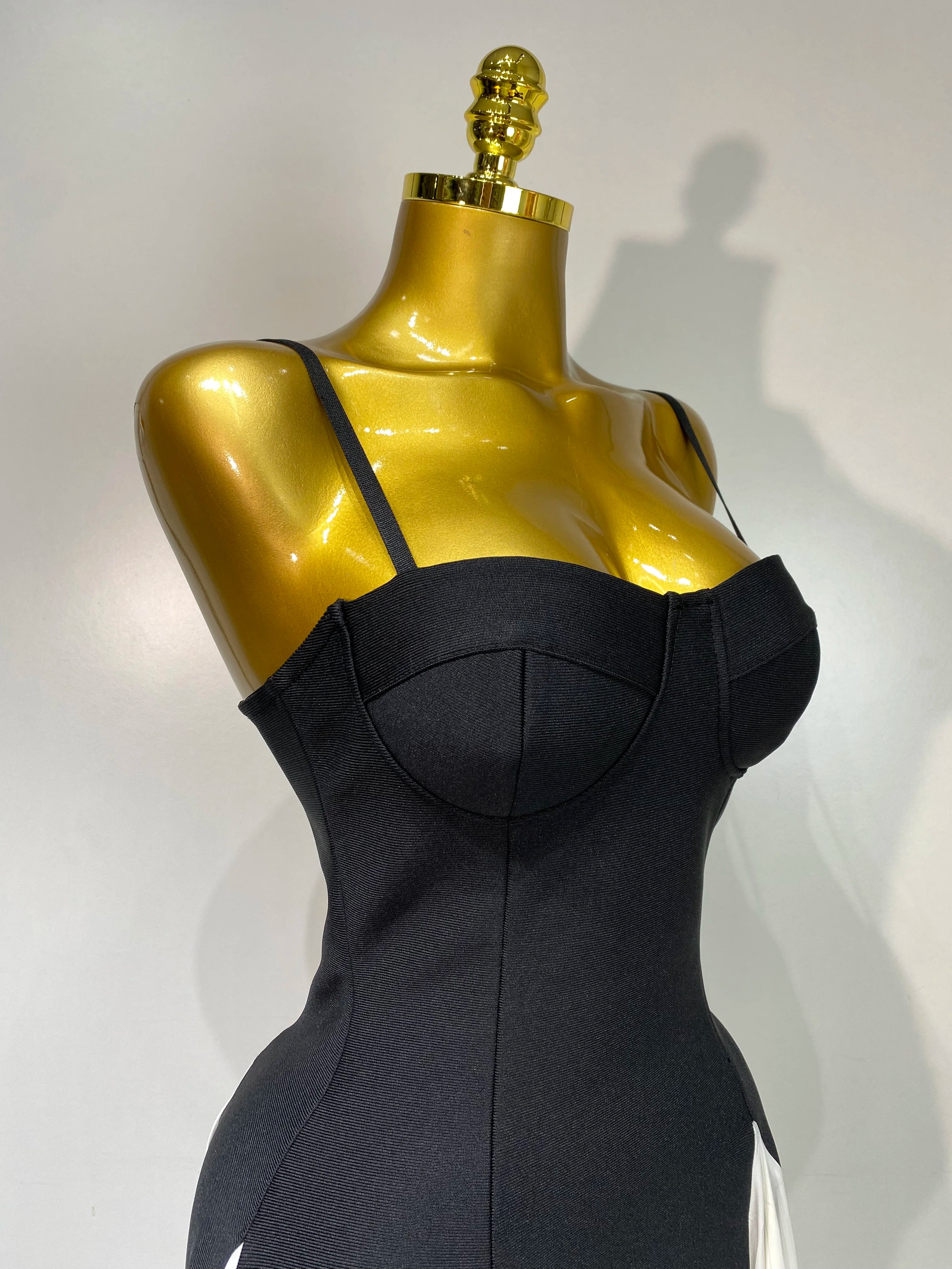 Elegant Sleeveless Backless High Waist Bandage Dress