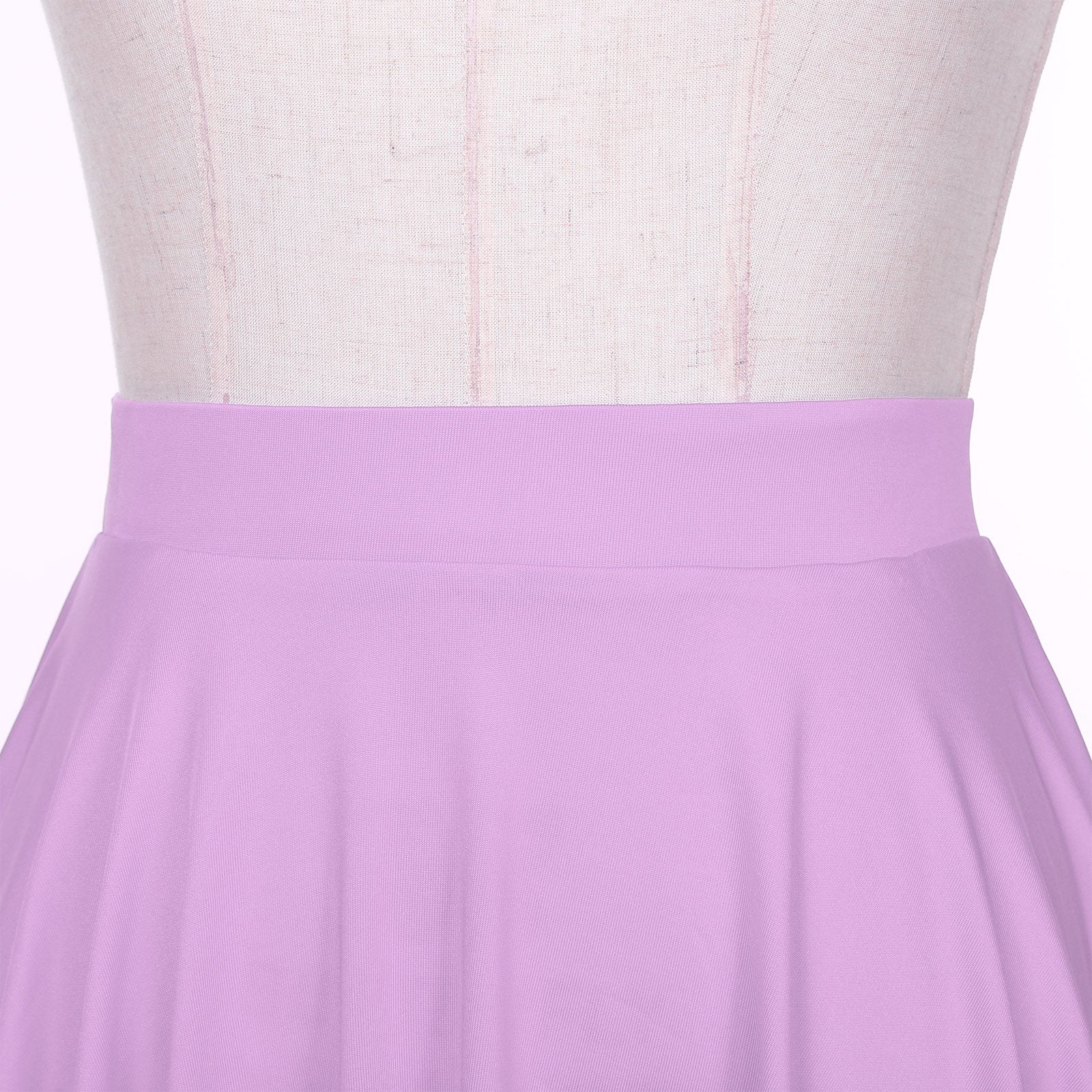 Elastic Waistband Flared Ruffles Skirts