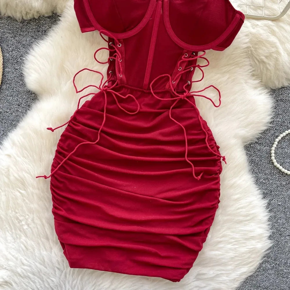 Chic Vintage Cutout  Slim summer Pencil dress