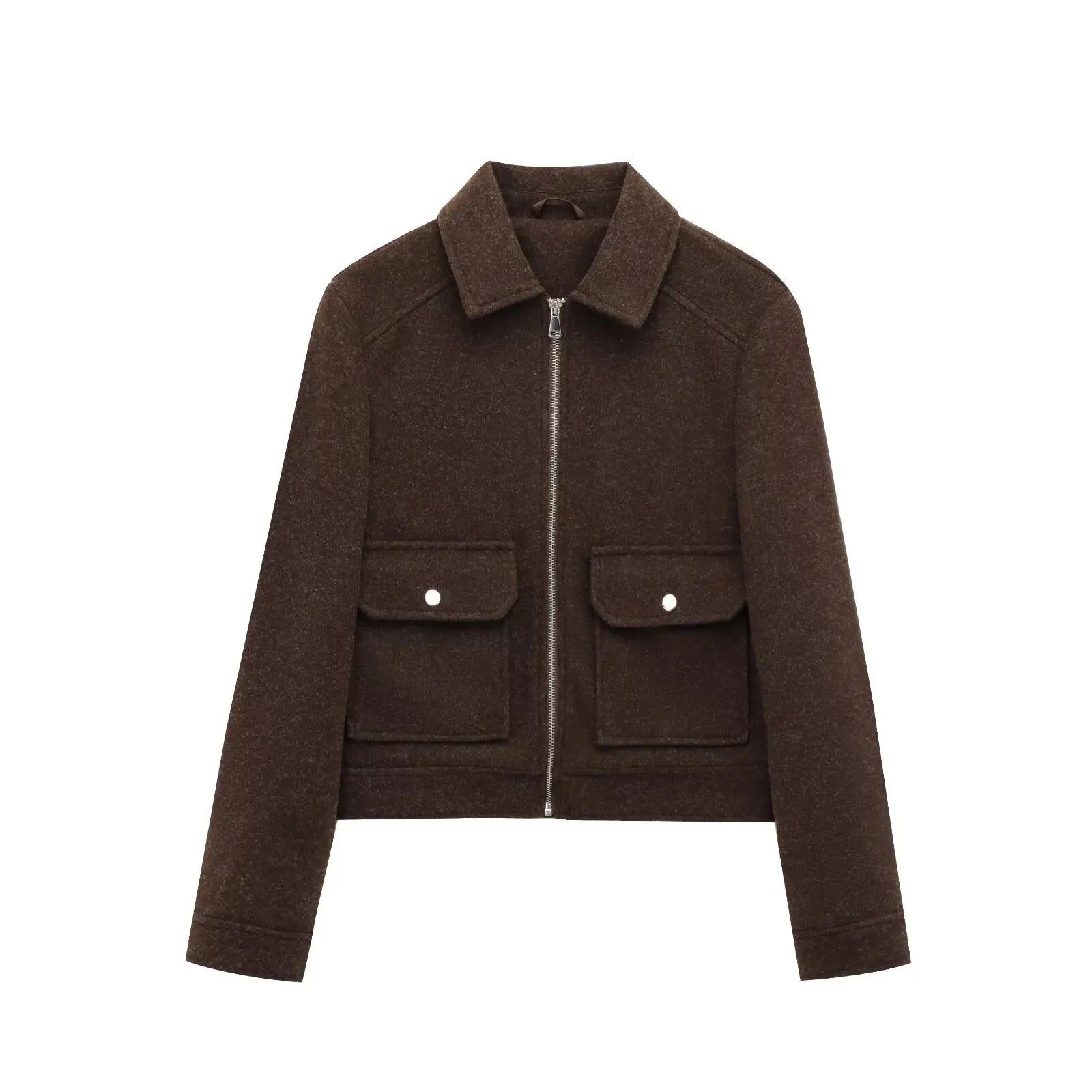 Long Sleeve Regular Fit Single Piece Winter Jacket.