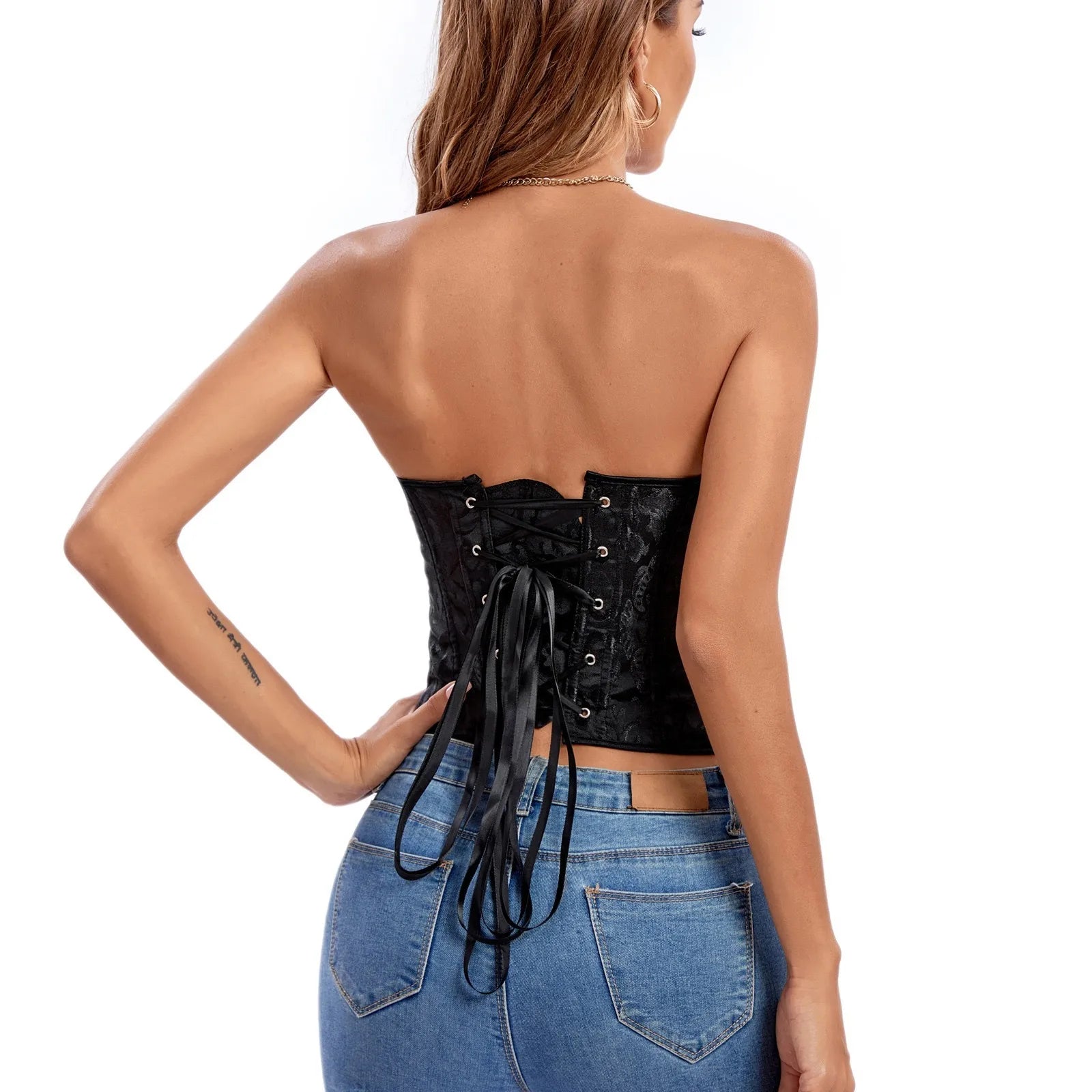 Stylish Short Torso Waist Trainer Corset Bustier Crop Tank Top