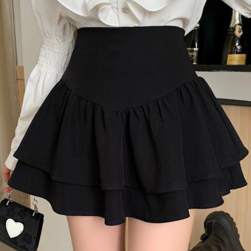 High Waist A Line Skirt