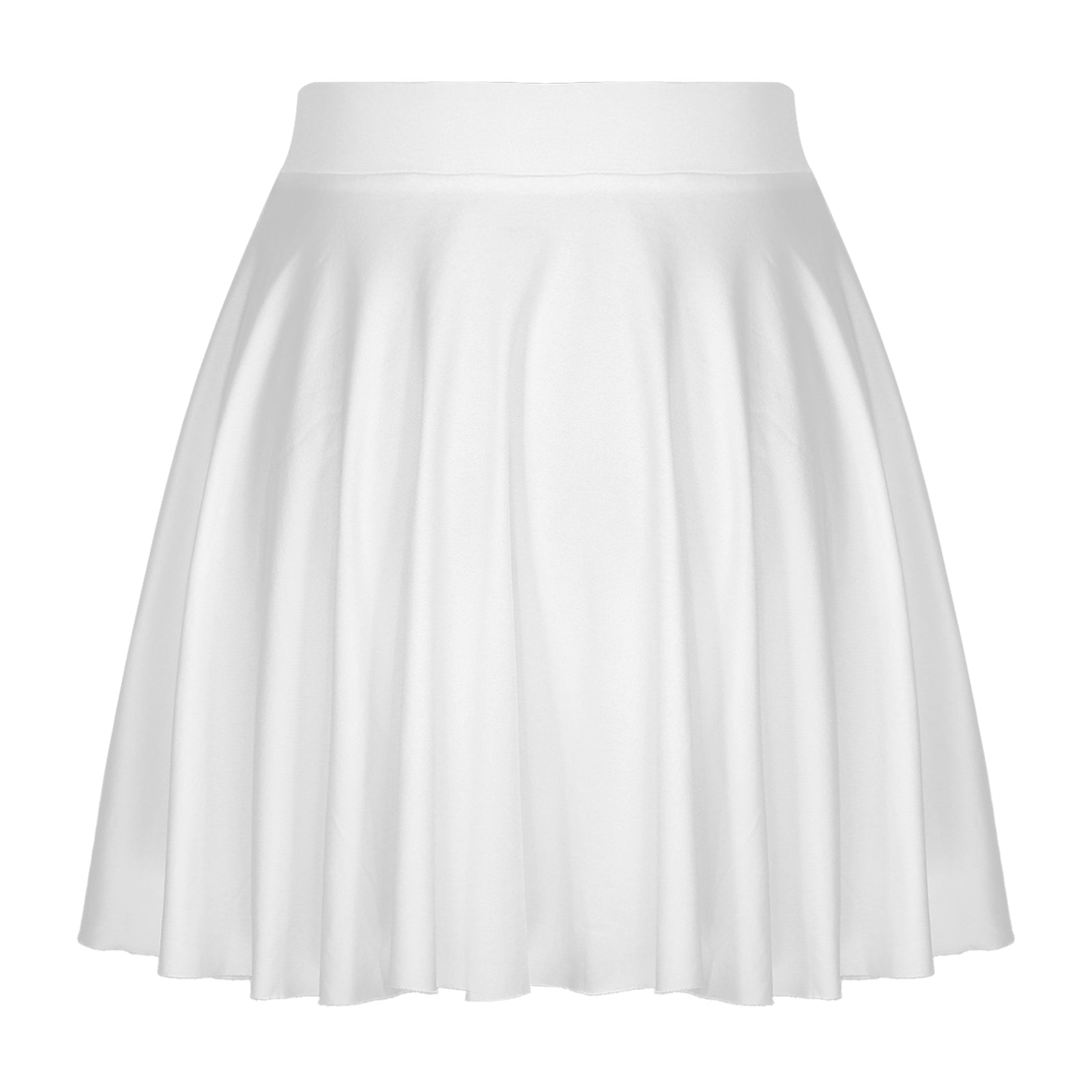 Elastic Waistband Flared Ruffles Skirts