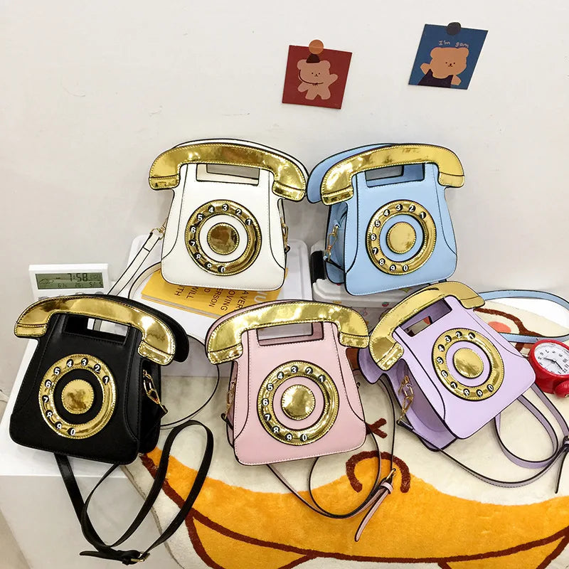 Simulation Telephone Creative Design Handbag