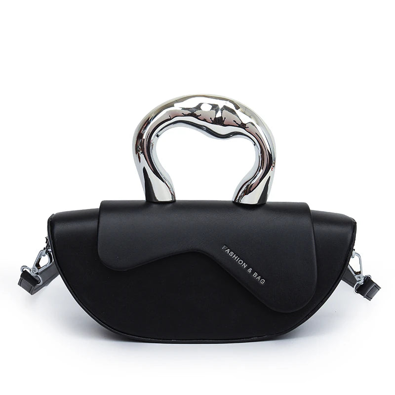 Solid High Quality Compartment Pu Women's Handbags