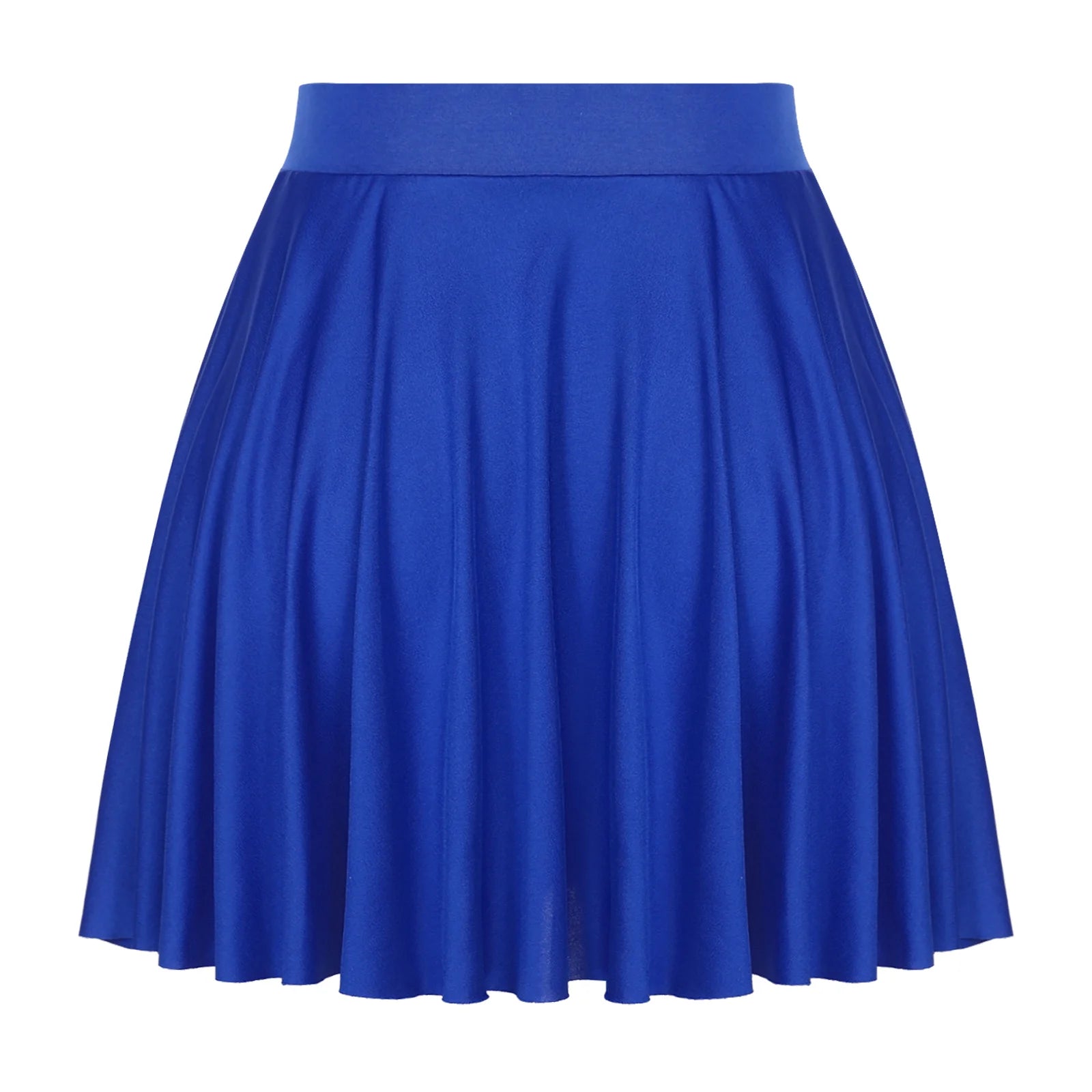 Elastic Waistband Flared Ruffles Skirts