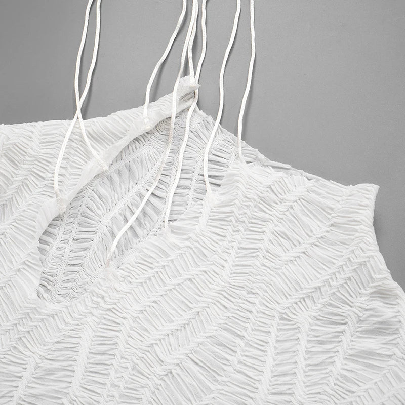 See Through Elegant Chic Y2K Shorts Sleeve Mini  Bodycon Dress