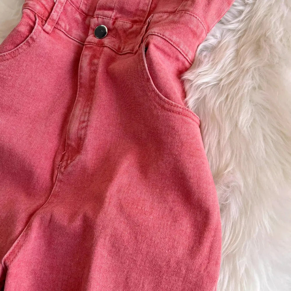Vintage Turn-down Collar Sleeveless Bodysuit Jumpsuit