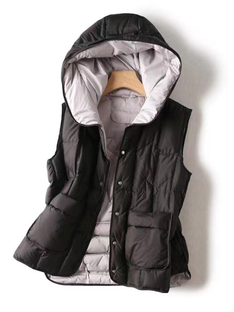 Duck Down Vest Coat Light Puffer Jacket