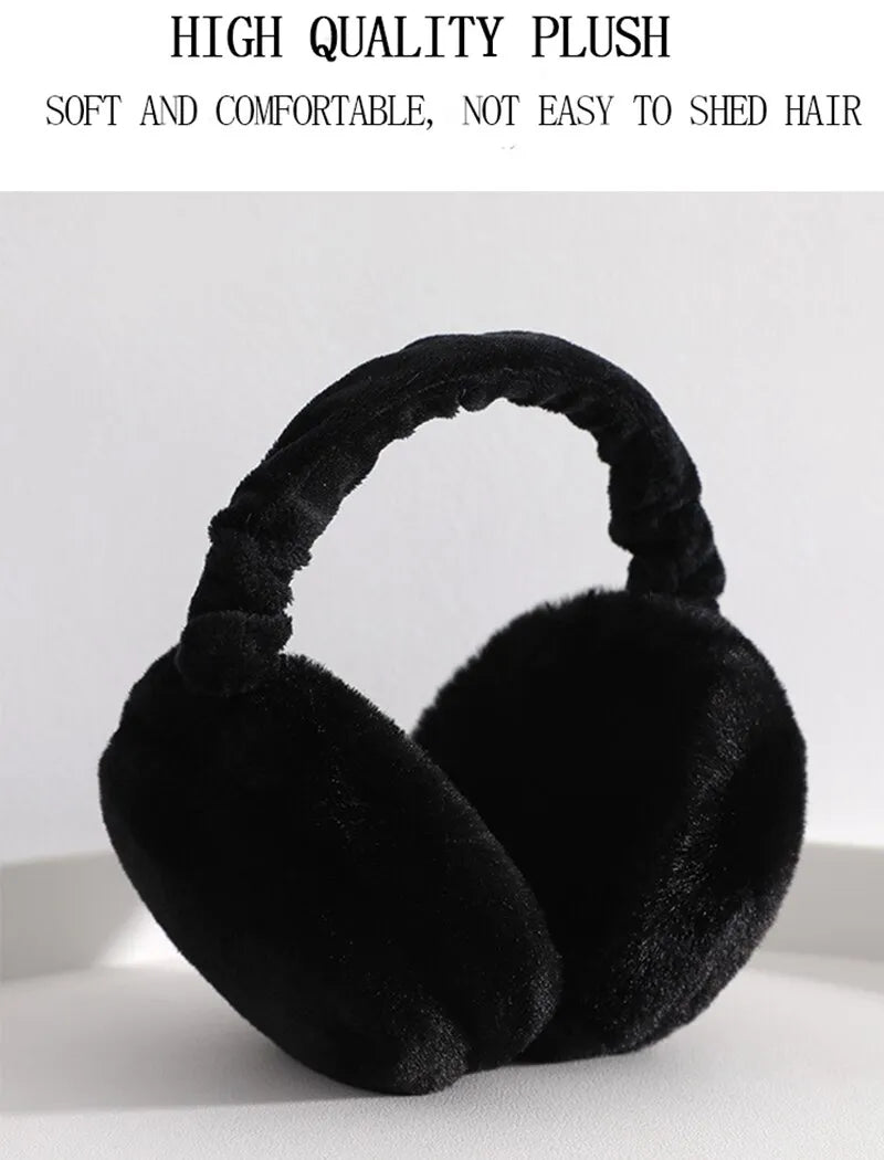 Soft Plush Ear Warmer Winter Earflap Outdoor Cold Protection Ear Muffs Ear Cover