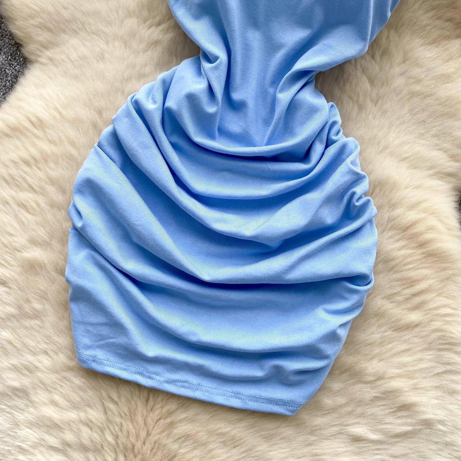 pleated sleeveless slim Vintage pencil dress