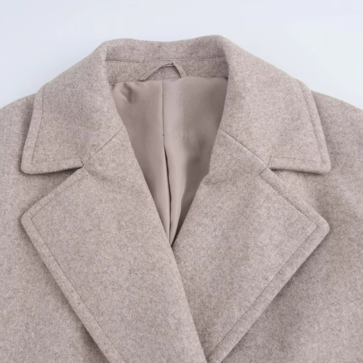 Loose Double-breasted Lapel Long Coat