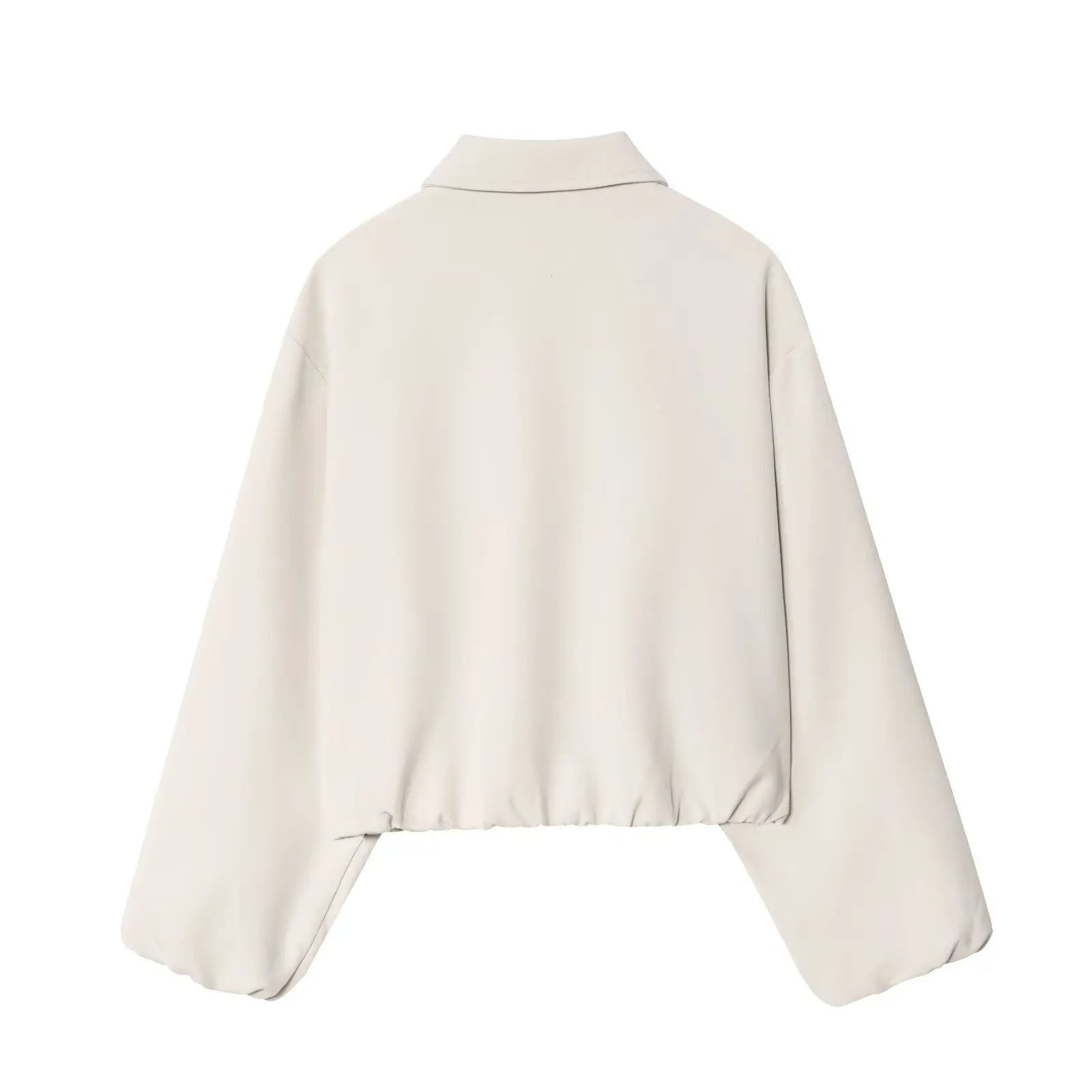Casual Turn-Down Collar Long Lantern Sleeve  Jacket