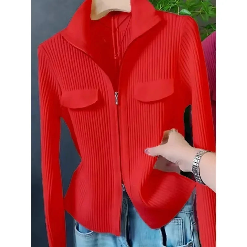 Knitted Sweater Short Cardigan Jacket