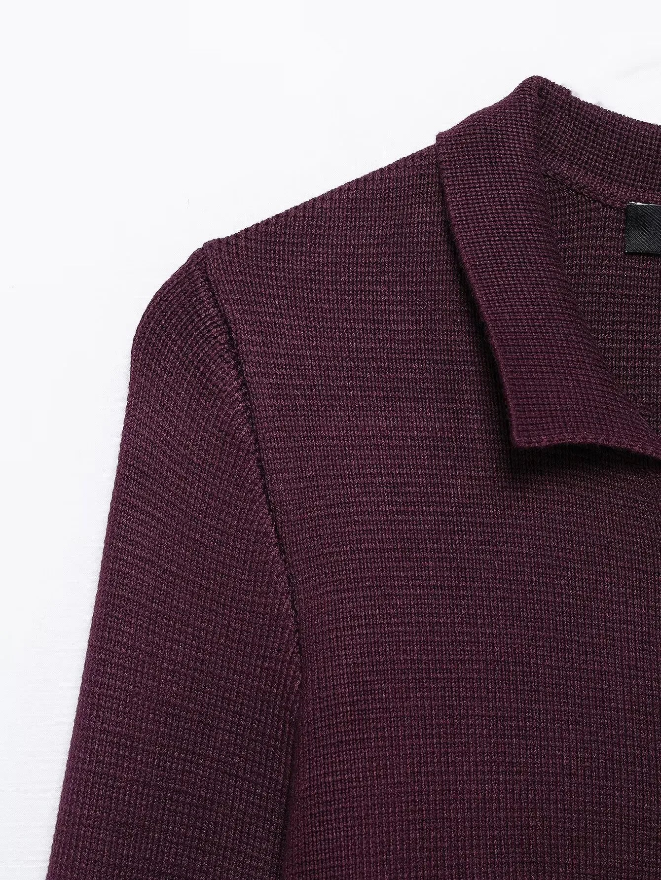 Minimalist Knitted Jacket And Skirt Set