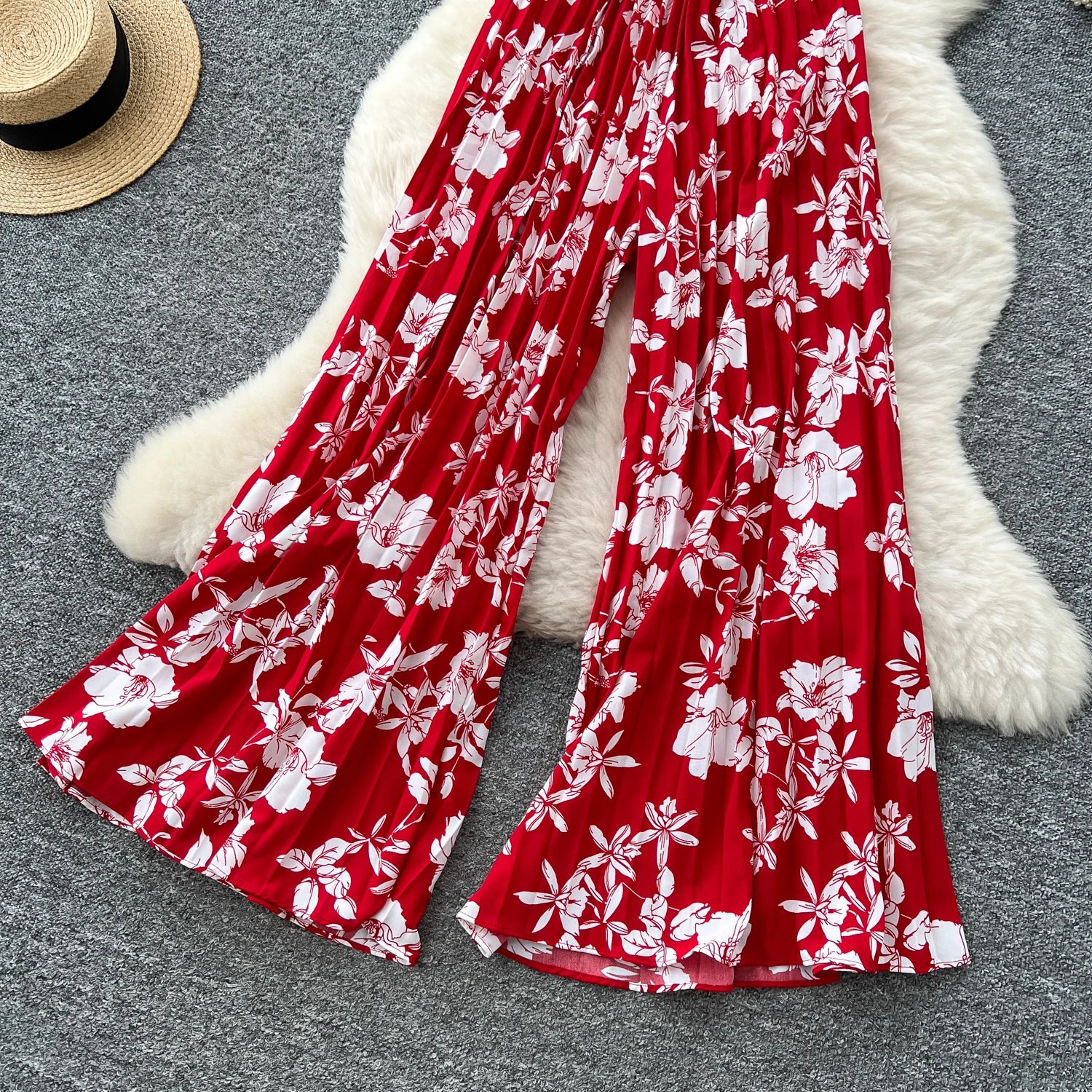 Casual Ruffles V Neck Elastic Slim Fit Backless Chic Rompers