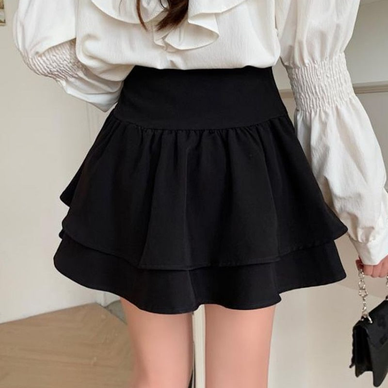 High Waist A Line Skirt