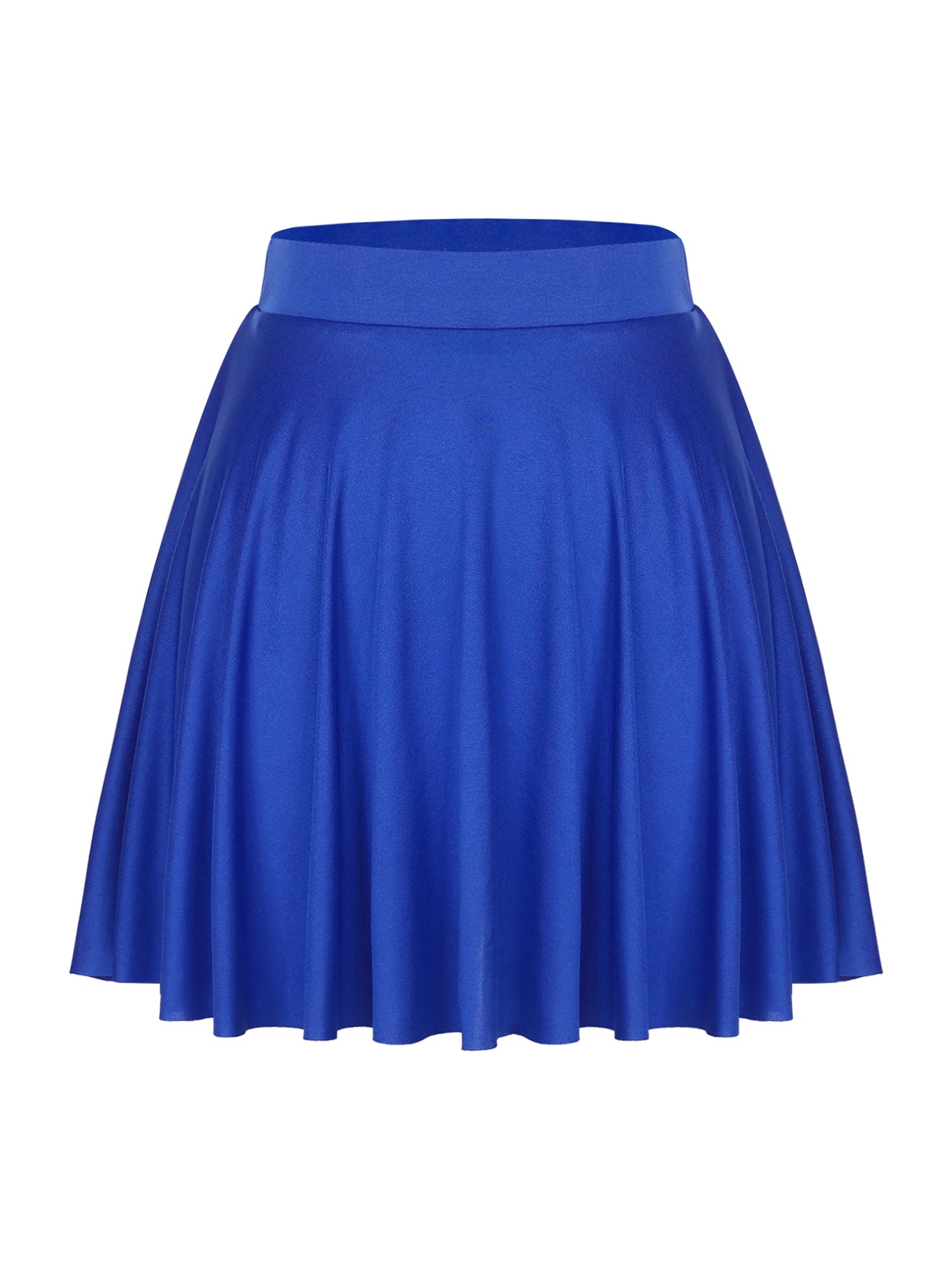 Elastic Waistband Flared Ruffles Skirts