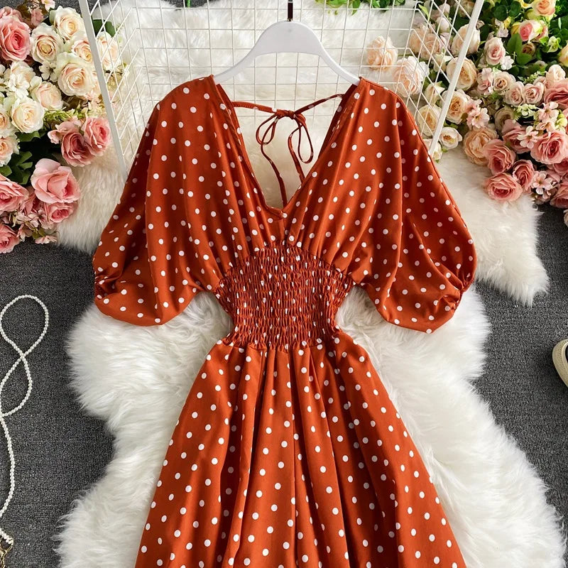 V Neck Dolman Sleeves Floral Print Wide Leg Jumpsuit